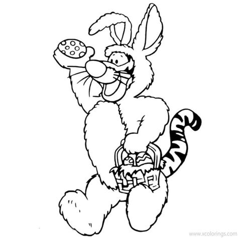 Disney Winnie The Pooh Easter Coloring Pages Eeyore With Easter Eggs