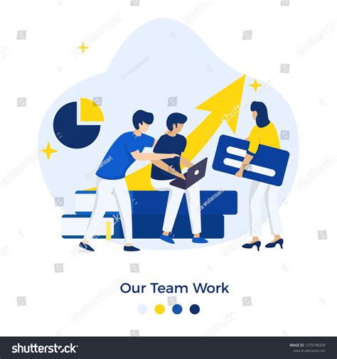 Our Team Work Illustration Concept Can Stock Vector Royalty Free