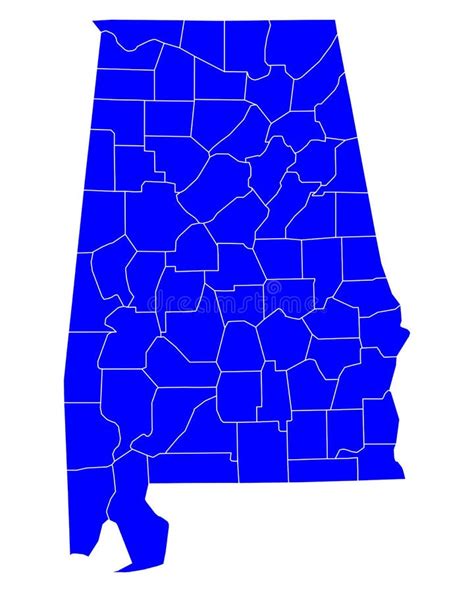 Map Of Alabama Stock Vector Illustration Of Region States 91384804