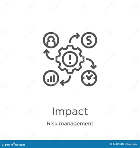 Impact Icon Vector From Risk Management Collection Thin Line Impact