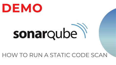 Sonarqube How To Run Static Code Scanning Youtube
