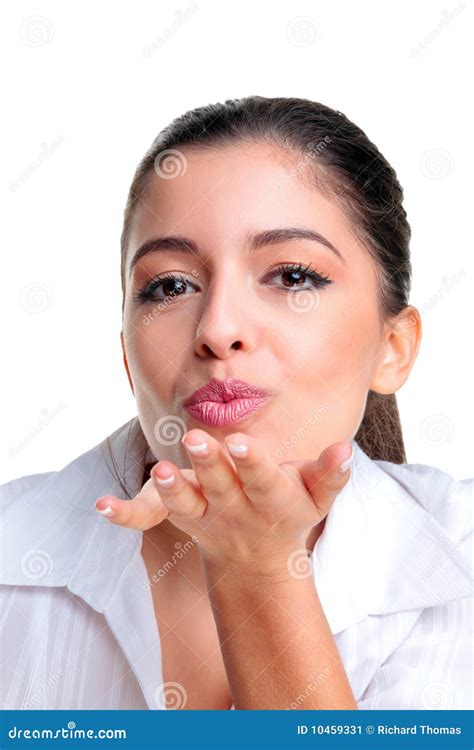Blowing A Kiss Stock Image Image 10459331