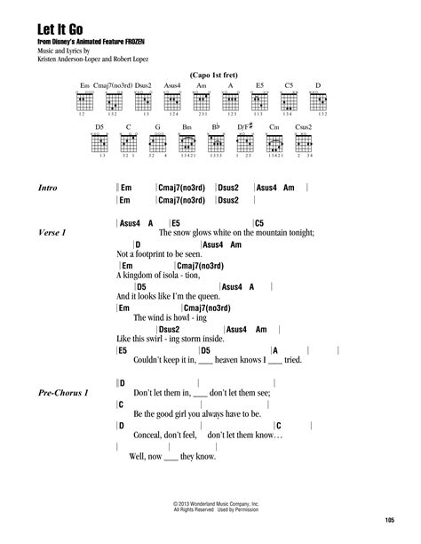 If you have a link to your intellectual property, let us know by. Let It Go Sheet Music | Idina Menzel | Lyrics & Chords