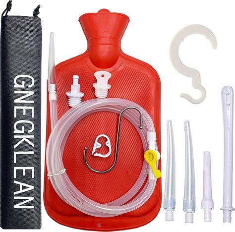 Buy Gnegklean Coffee Enema Bag Kit 50ft Silicone Hose 2l Enemas At Home Water And Colon Detox