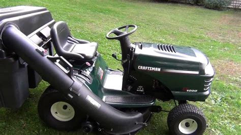 Craftsman Lt1000 Tractor With 3 Bin Bagger For Sale On Ebay Youtube