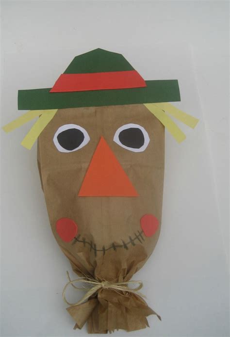 Craft For Kids Paper Bag Scarecrow