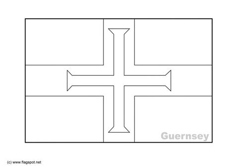 För ytterligare betydelser av termen spansk flagga, se spansk flagga. Målarbild Flagga från Guernsey - Bild 6148.