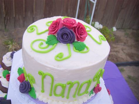 Create birthday personalised birthday cake. Rose/ Grandma / Nana Birthday Cake