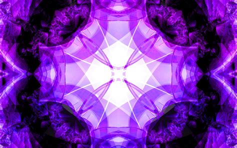 Download Wallpaper 3840x2400 Fractal Abstraction Pattern Purple 4k