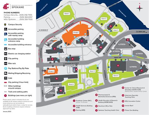 Campus Map Facilities Services Washington State University