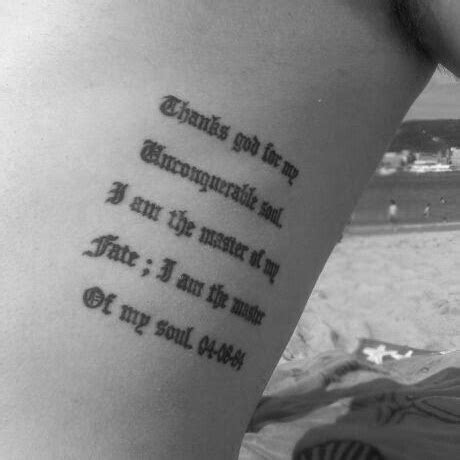 See what invictus tattoo (invictusnorway) has discovered on pinterest, the world's biggest collection of ideas. 40+ Nice Poem Tattoos Ideas