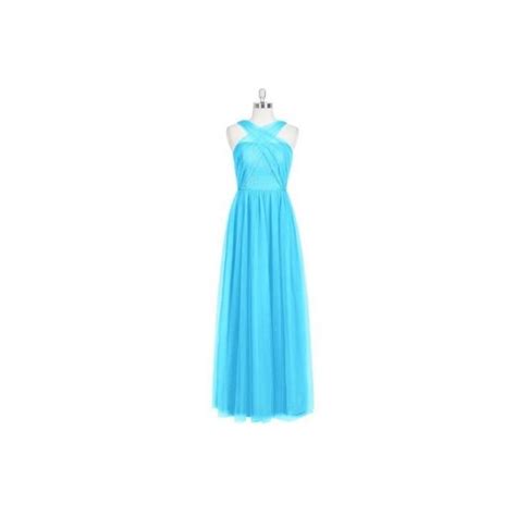 Pool Azazie Mallory Back Zip Tulle And Lace Floor Length V Neck Dress