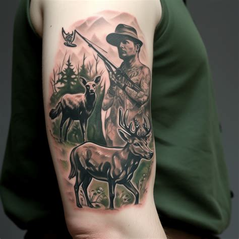 61 Deer Hunting Tattoo Ideas For Men