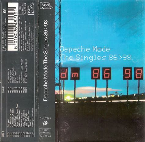 Depeche Mode The Singles 8698 1998 Cassette Discogs