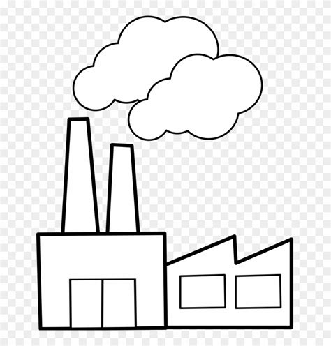 Download Factory Building With Smoke Stacks Clipar Clip Art Factories