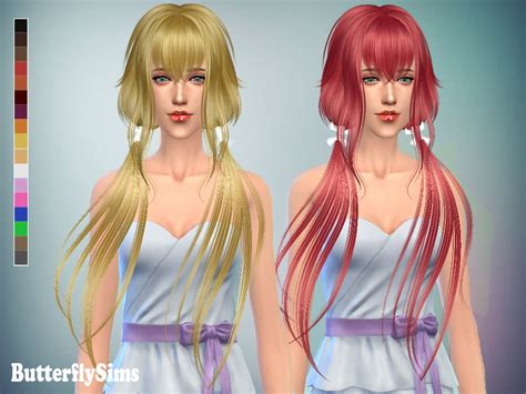 Sims 4 Hairs ~ Butterflysims Anime Hairstyle 053
