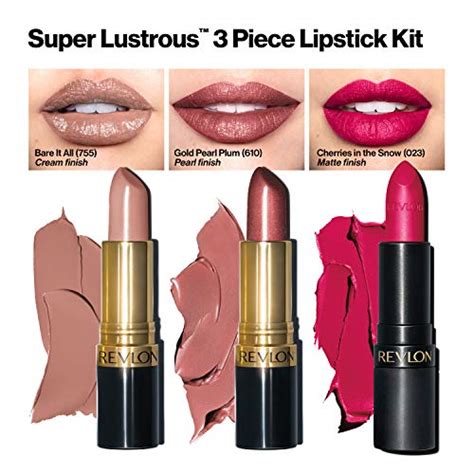 Lipstick Set By Revlon Super Lustrous Piece Gift Set High Impact Multi Finish In Cream