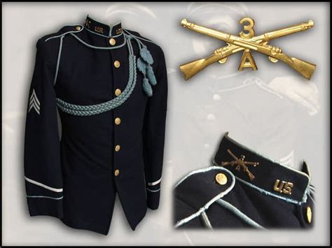 Enlisted Us Army 1902 Blue Uniform Army