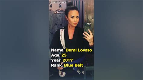 Demi Lovato Bjj Rank Jiu Jitsu News Youtube