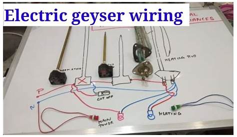 Electric geyser wiring diagram full detail || water heater wiring - YouTube