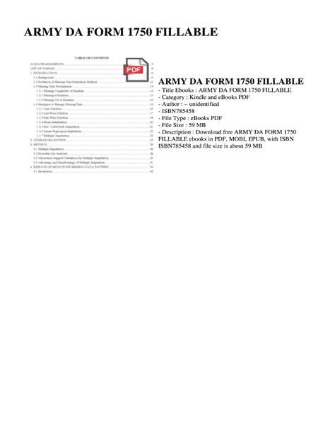 Fillable Online Inui Army Da Form 1750 Fillable Army Da Form 1750
