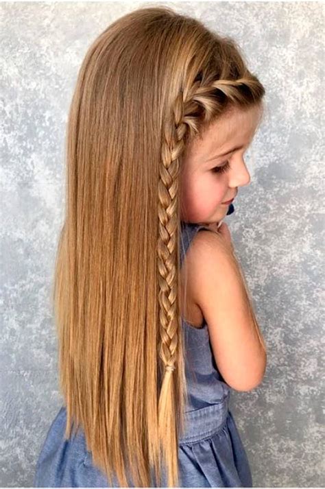 Las mejores peinados para niñas con trenza y pelo suelto brbikes es