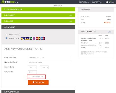 Check spelling or type a new query. How do I save my credit card details? - Tradeprint Help