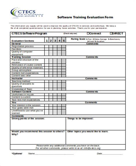 Software Evaluation Template