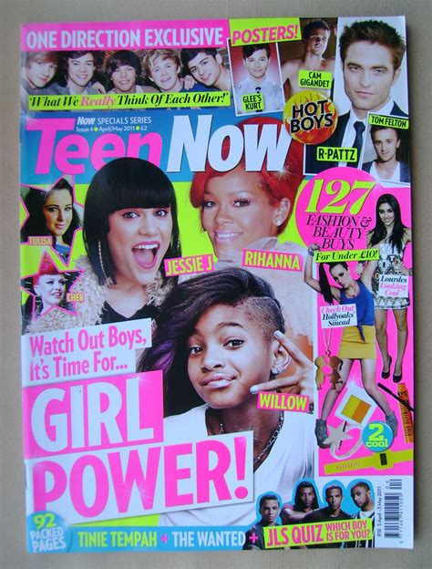 teen now magazine girl power cover april may 2011