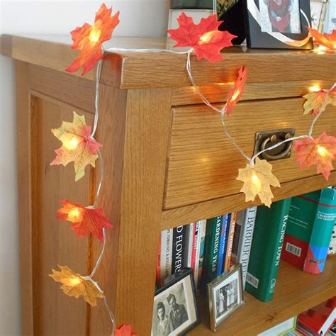 1m 10 Led String Light Creative Maple Leaf Diy Decorative
