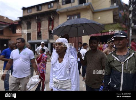Nepalese devotees along with the rituals participate in a saparu parade