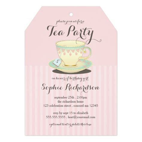 All three bedrooms are rather small but very cosy. Chic Teacup On Pink Birthday Tea Party Invitation Card