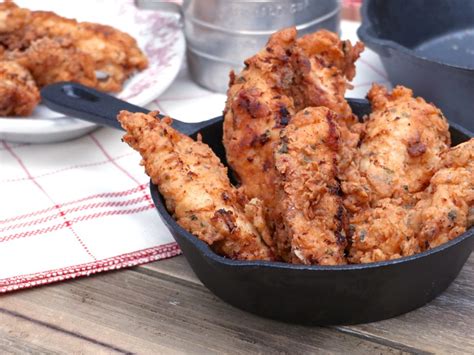Soaking the chicken overnight in buttermilk helps tenderize it, and the chicken stays tender when you fry it. Country Fried Buttermilk Chicken Tenders