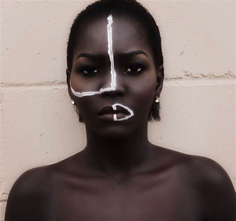 meet the beautiful sudanese model nicknamed the “queen of the dark”