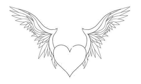 Download Heart With Wings Coloring Page - Coloring Home