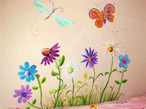 Img1038 1600×1200 Flower Mural Garden Mural Mural