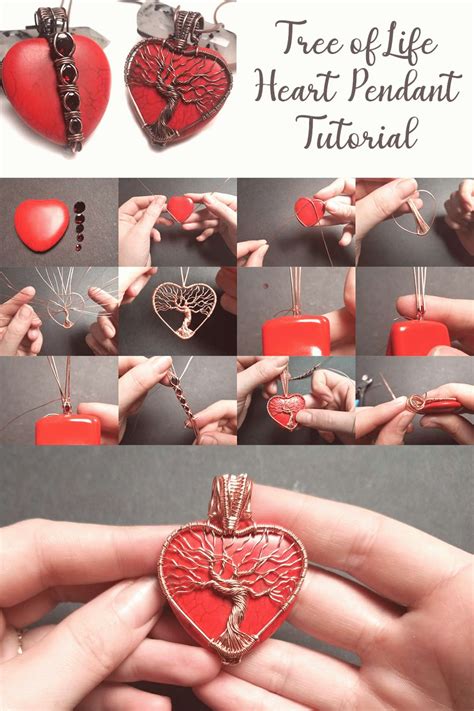 Wire Wrap Heart Pendant Tutorial By Bobi Jo Gilman Handmade Wire