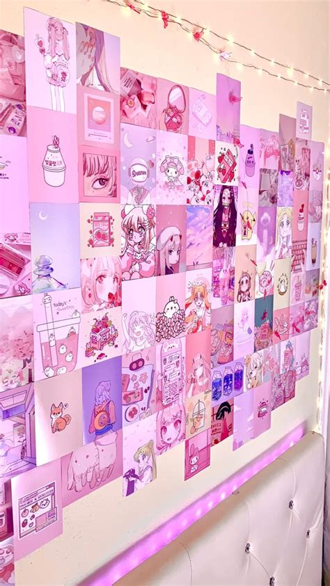 Kawaiianime Aesthetic Room Decor Photo Wall Collage Kawaii Etsy Kawaii Room Otaku Room