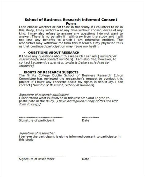 Guidance for exempt research can be found here. FREE 42+ Consent Form Samples in PDF | MS Word | Excel