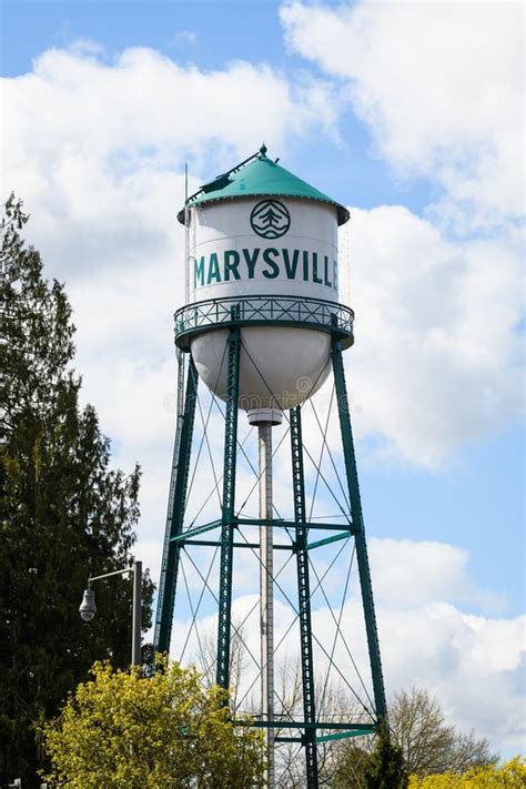 Historic Water Tower In Marysville Washington Editorial Photo Image