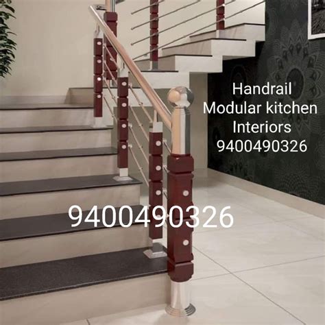 Handrail Staircase Glass Works Thrissur Kerala 9400490326 Thrissur