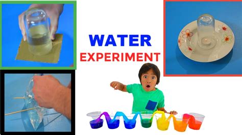 3 Water Tricks Science Experiment Kids Youtube