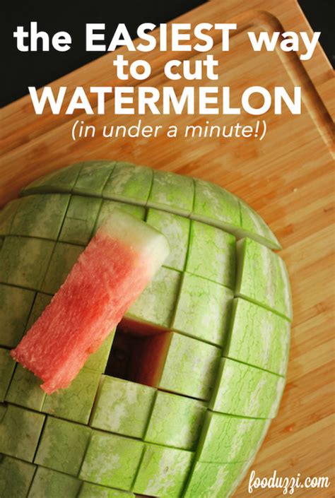 The Easiest Way To Cut Watermelon Fooduzzi