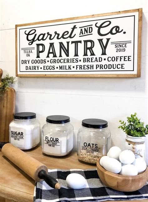 Pantry Sign Personalized Pantry Signs Farmhouse Kitchen Sign Kitchen Signs Kitchen Decor
