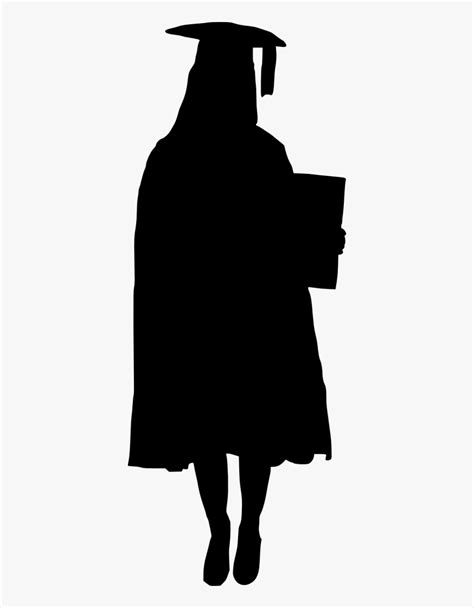 Girl Graduate Silhouette Png Transparent Png Kindpng