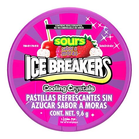 Pastillas Ice Breakers Sours Sabor Moras Sin Azúcar 96 G Walmart