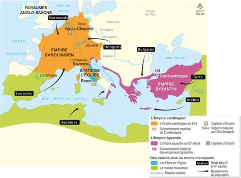 Deux Empires chrétiens Byzance et l Europe carolingienne Histoire 5e