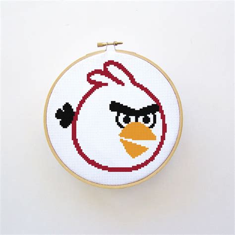 Angry Bird Cross Stitch Pattern Pdf File Instant Download Etsy