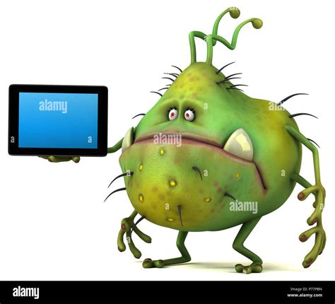 Fun Germ 3d Illustration Stock Photo Alamy