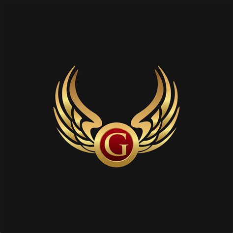 Luxury Letter G Emblem Wings Logo Design Concept Template 611448 Vector